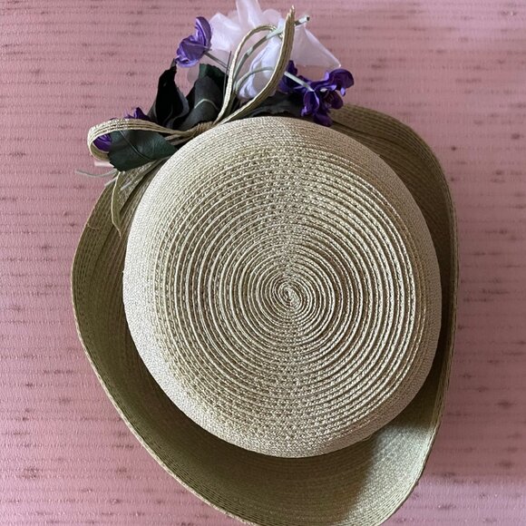 Frank Olive of New York Vintage Light Green Straw Hat - Picture 3 of 4